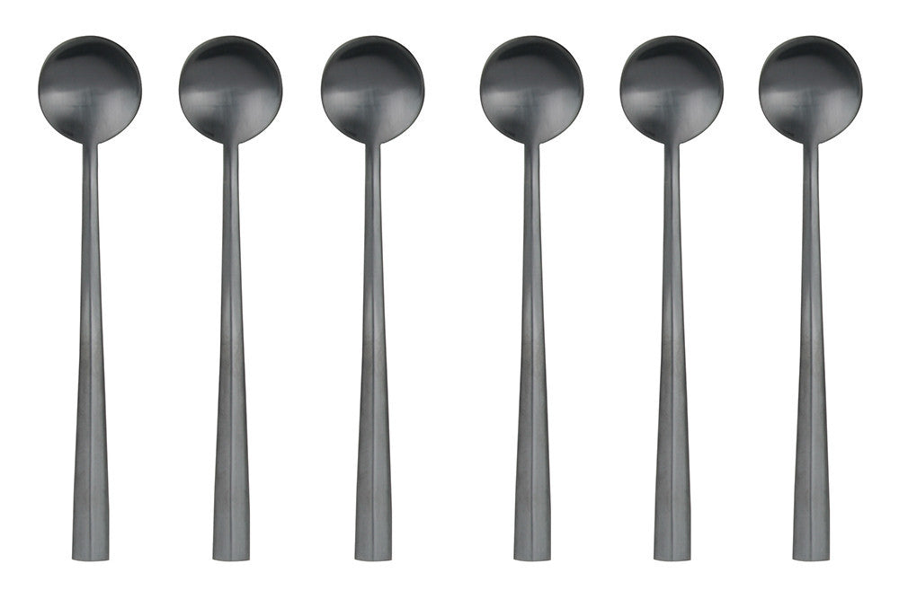 Nagasaki Coffee Spoons in Matte Black