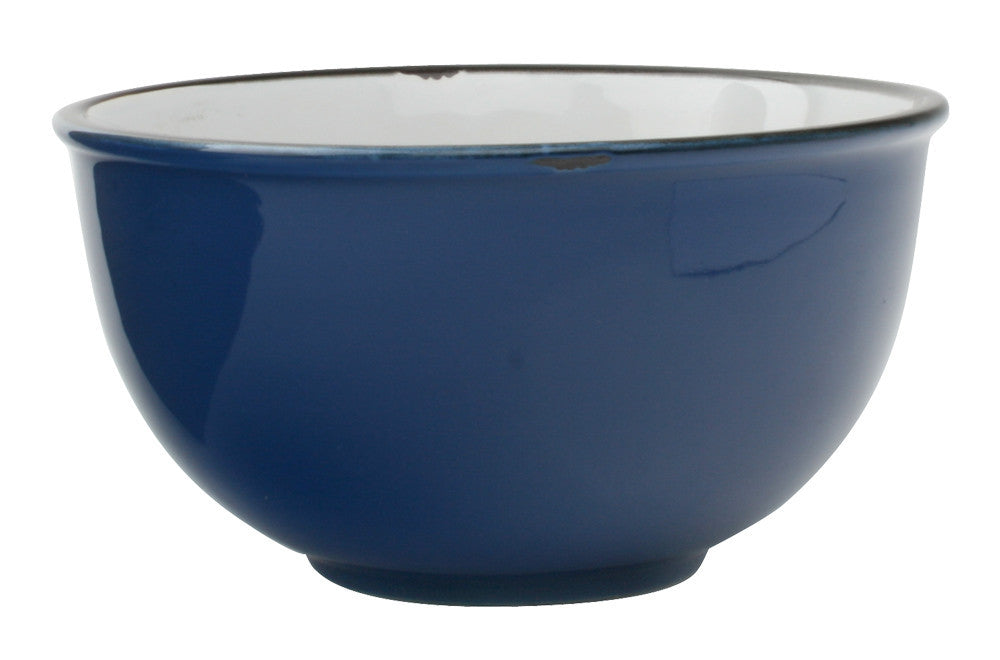 Tinware Tall Bowl in Blue