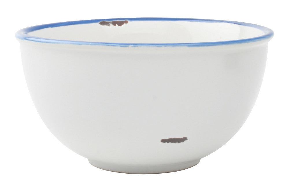 Tinware Tall Bowl in White