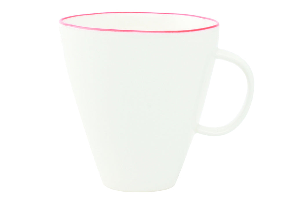 Abbesses Mug White in Red