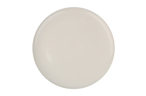 Shell Bisque Dinner Plate in White