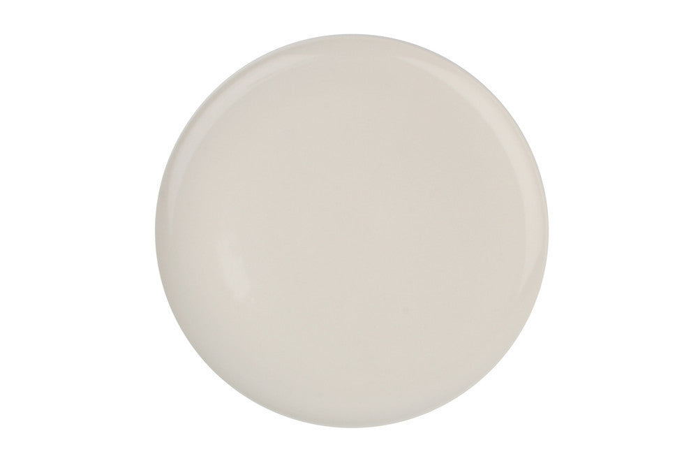 Shell Bisque Dinner Plate in White