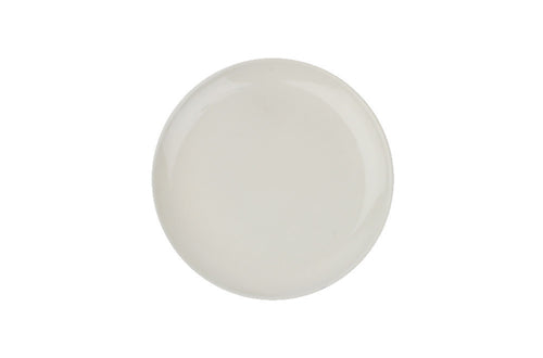 Shell Bisque Salad Plate in White