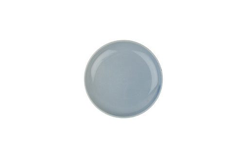 Shell Bisque Tidbit Plate in Blue