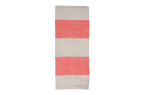 Linen Tea Towel in Red